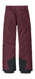 Skibroek Patagonia Kids Powder Town Pants Berry Fig Regular Fit