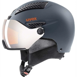 Ski Helmet Uvex Hlmt 600 Visor Dark Slate Orange Matt