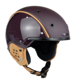 Skihelm Casco SP-3 Academia ML Version with MagnetLink Reddishbrown Check