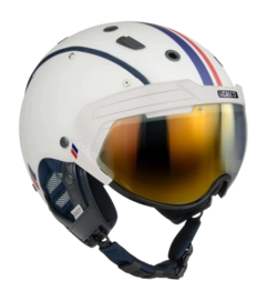 Skihelm Casco SP-6 Legend Ivory Blue Red