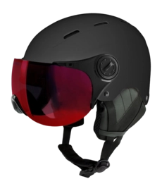 Skihelm Sinner Unisex Typhoon Visor Matte Black 25 Hardshell ABS