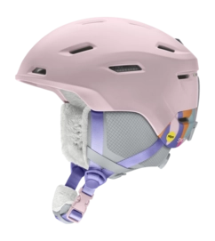 Skihelm Smith Kids Descend Jr. Mips Matte Carnation Puzzzle Koroyd