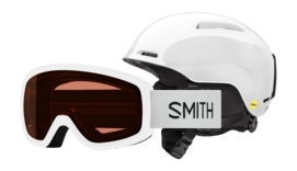 Skihelm Smith Kids Glide Jr. Mips/ Snowday Combo White AirEvac