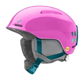 Skihelm Smith Kids Glide Jr. Vivid Pink Hearts Mips In-mold