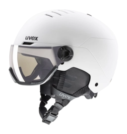 Skihelm Uvex Unisex Wanted Visor Pro V White Matt