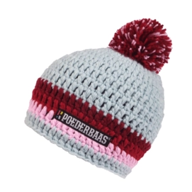Beanie Poederbaas Short Colourful Blue Red Pink