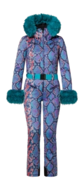 Skipak Goldbergh Women Zafira Faux Border Snake Turquoise