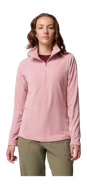 Skipully Columbia Women Glacial IV 1/2 Zip Eraser Pink Active Fit