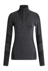 Skipully Fusalp Women Seama Gris Chiné/Noir Nauwsluitende pasvorm