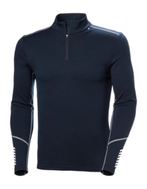 Skipully Helly Hansen Men Lifa Merino Midweight 1/2 Zip Navy Regular Fit
