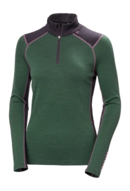 Skipully Helly Hansen Women Lifa Merino Midweight 1/2 Zip Jungle Green Regular Fit
