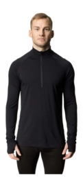 Skipully Houdini Men Desoli Light Half Zip True Black Slim fit