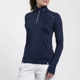 Skipully KJUS Women Downhill Midlayer KJUS Navy/Reflective Regular Fit