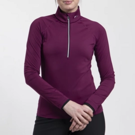 Skipully KJUS Women Trace 2.0 Midlayer HZ Deep Ruby/Black Regular Fit