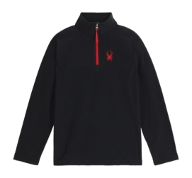 Skipully Spyder Youth Speed Fleece 1/2 Zip Black Regular Fit