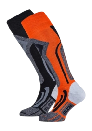 Skisok Falcon Men Coolly Shocking Orange (2 Pack) Regular fit