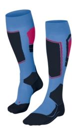 Skisokken Falke Women SK4 Advanced Morning Sky drielaags constructie