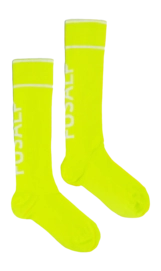 Skisokken Fusalp Unisex Sock Pop II Jaune Fluo/Neige