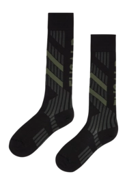 Skisokken Fusalp Unisex Sock Tech Army/Noir Regular Fit