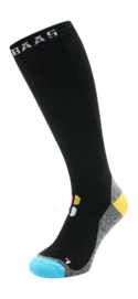 Skisokken Poederbaas Unisex Bamboo Freeride Black Anatomische pasvorm