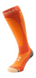 Skisokken Poederbaas Unisex Bamboo Freeride Orange Coolmax