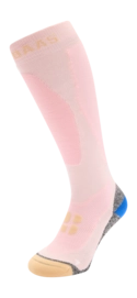 Skisokken Poederbaas Unisex Bamboo Freeride Powder Rose Coolmax