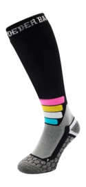 Skisokken Poederbaas Unisex Tech Ski Socks Compress Merino Black