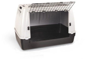 Honden transportbox Skudo Car 100 MPS - Zwart Wit (100 x 60 x 65 cm)