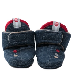 Babypantoffeln Lodger Slipper Baumwolle Denim Taupe
