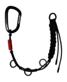 Sleutelhanger Topologie Wares Braided Keychain Black