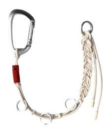 Sleutelhanger Topologie Wares Braided Keychain Off White