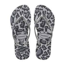 Slipper Dames Havaianas Slim Animals Ice Grey