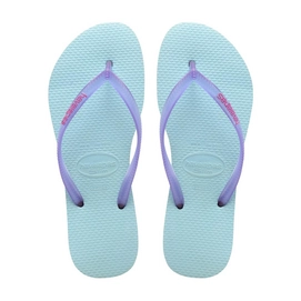 Slipper Dames Havaianas Slim Logo Ice Blue