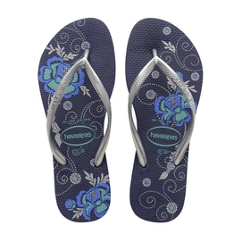 Slipper Dames Havaianas Slim Organic Navy Blue