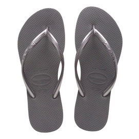 Flip Flops Havaianas Girls Slim Steel Grey Kinder-Schuhgröße 33 - 34