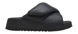 Flip Flops Birkenstock Theda Cross Strap Natural Leather Damen Black Narrow