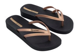 Slipper Ipanema Women Anatomic Bossa Soft Black/Gold 2026