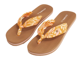 Slipper O'Neill Ditsy Sun Sandals Orange Abstract Wave