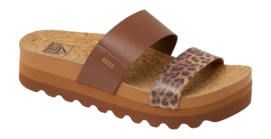 Slipper Reef Women Cushion Vista Hi Brown/Leopard