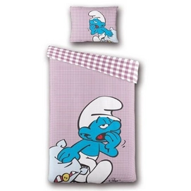Dekbedovertrek Smurfen Classic Paars Katoen