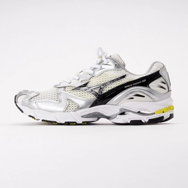 Mizuno Unisex Wave Rider 10 Snow White/Black/Sylvan Green 26
