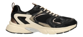 Sneaker POSH by Poelman Women Lola Black And Gold Combination