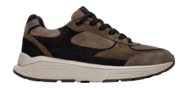 Sneaker Xsensible Men Manhattan Stretchwalker Dark Taupe Combi