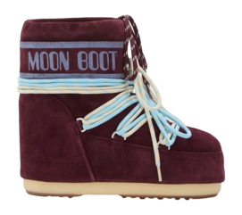 Snowboot Moon Boot Unisex Icon Low Suede Laces Burgundy