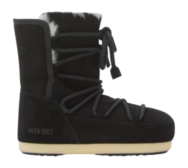 Snowboot Moon Boot Women Evx Boot Suede Shearling Black