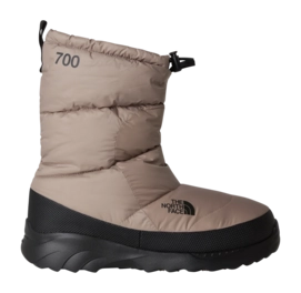 Snowboot The North Face Unisex Nuptse Traction Bootie Mushroom Grey/TNF Black DWR