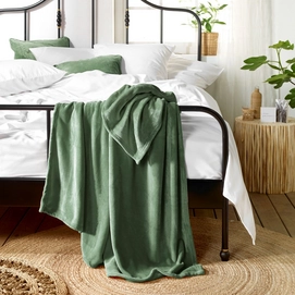 Plaid De Witte Lietaer Snuggly Vert Khaki