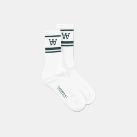 Chaussettes Wood Wood Homme Con White/Green