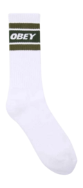 Socken Obey Cooper II Herren White / Kombu Green