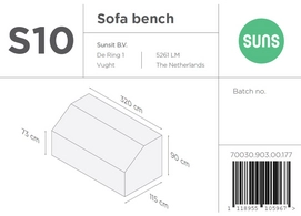 Sofa Bench Cover Suns S10